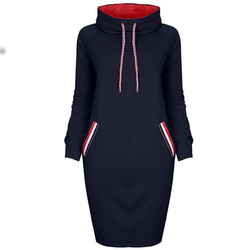 Maïa – Robe Pull Élégante à Col Montant