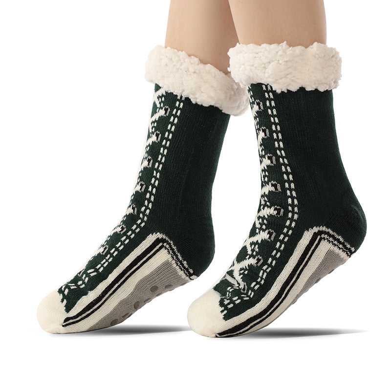 Chaussettes Pantoufles Ultra-Épaisses en Cachemire