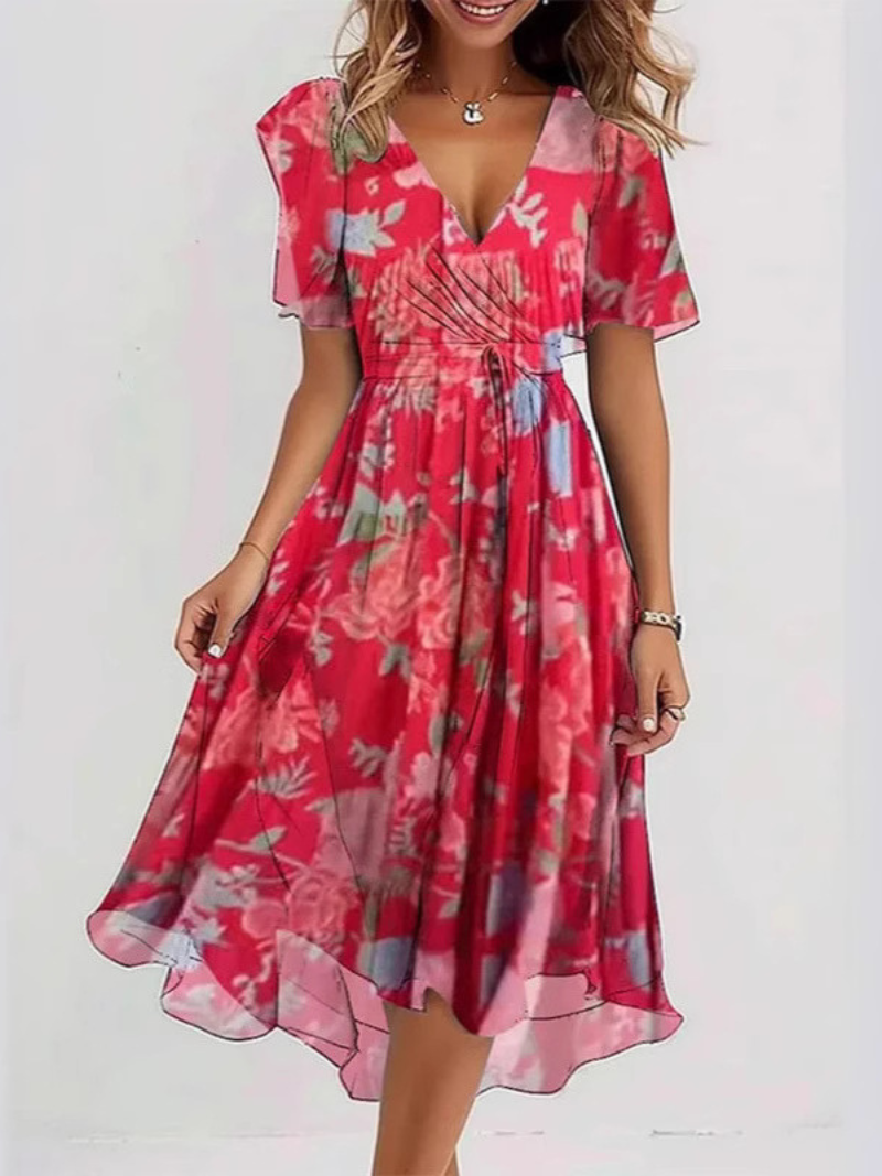 Robe Décontractée Imprimée Pour Femme