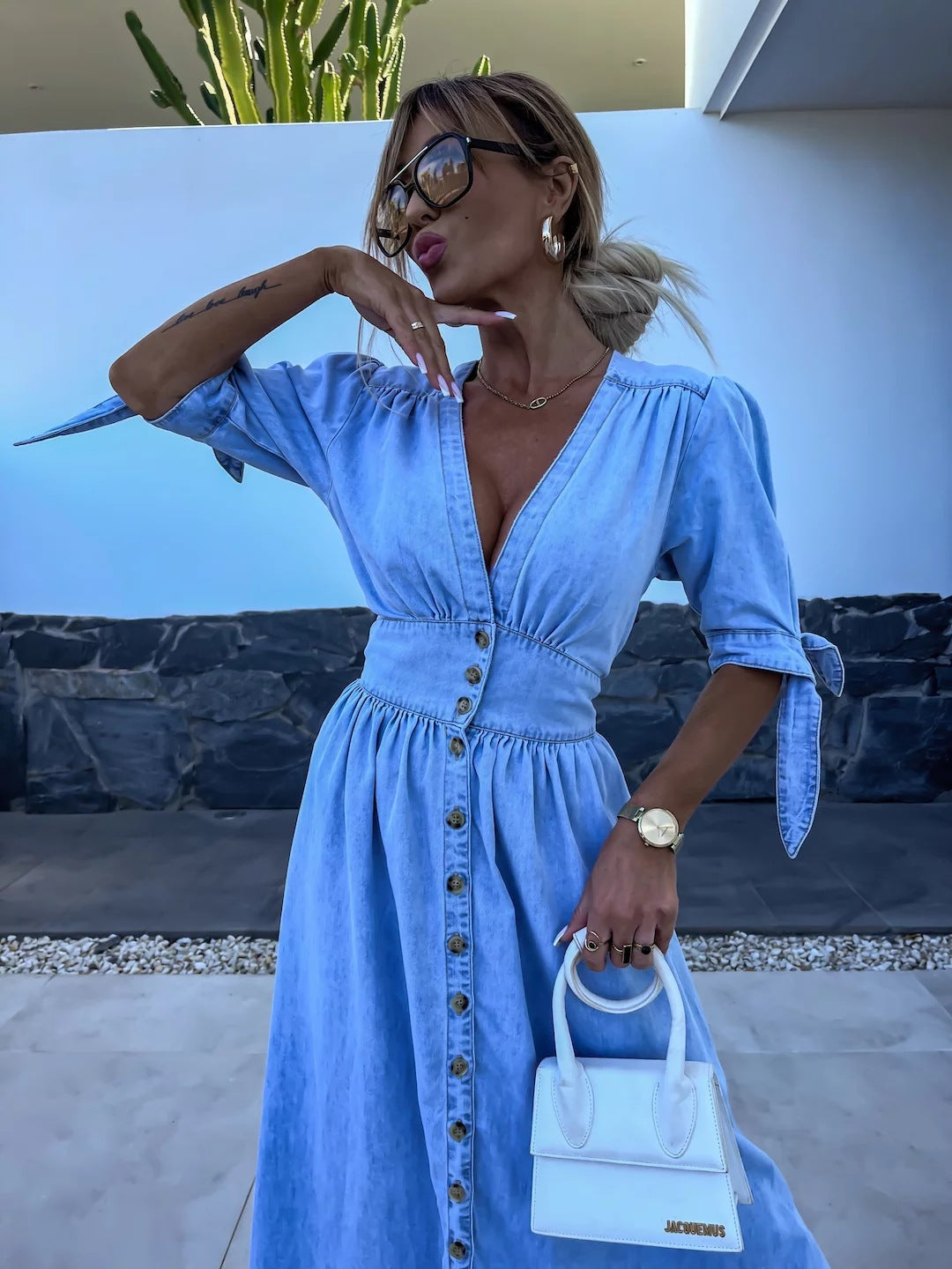 Robe Sima Brillez en Denim