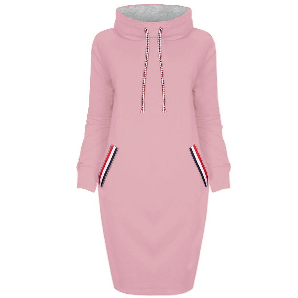 Maïa – Robe Pull Élégante à Col Montant