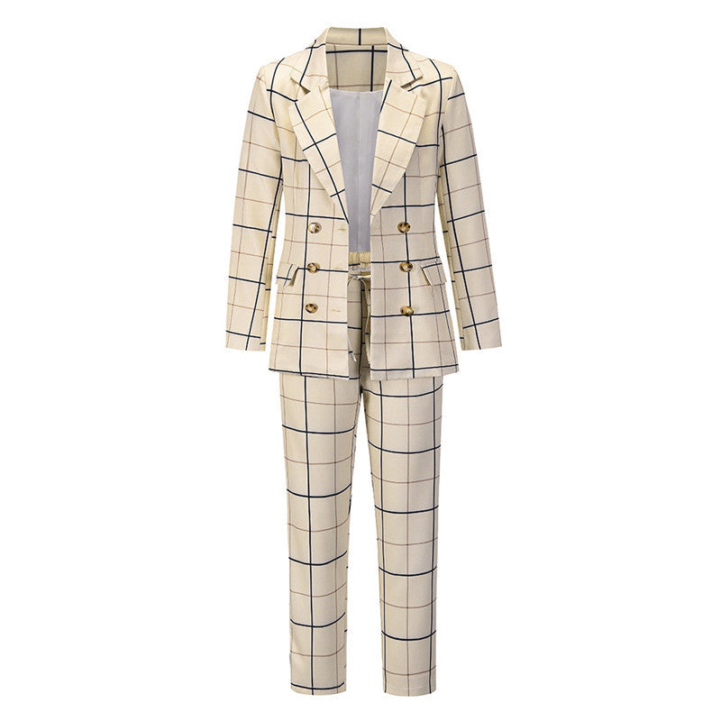 Blazer Élégant à Double Boutonnage