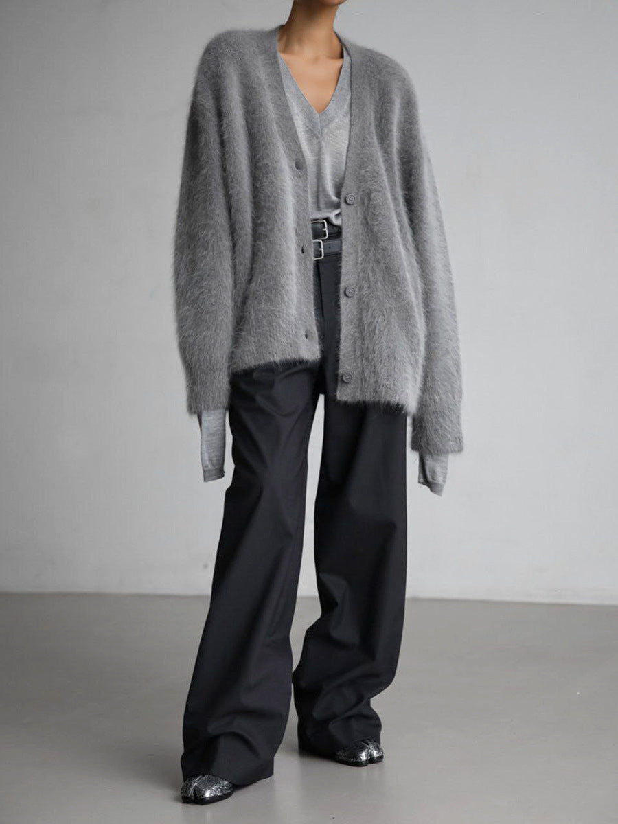 Cardigan couture en cachemire