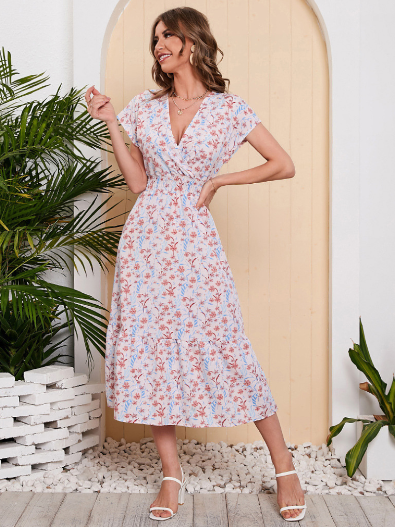 Robe Sophie Longue Évasée en Chiffon