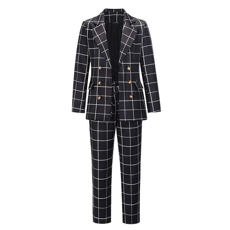 Blazer Élégant à Double Boutonnage