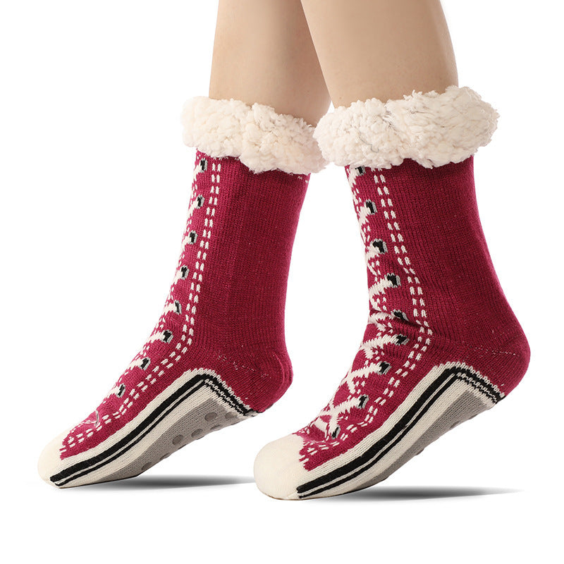 Chaussettes Pantoufles Ultra-Épaisses en Cachemire