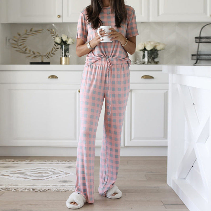 Pyjama Femme Deux Pièces Imprimé – Douceur et Élégance à la Maison