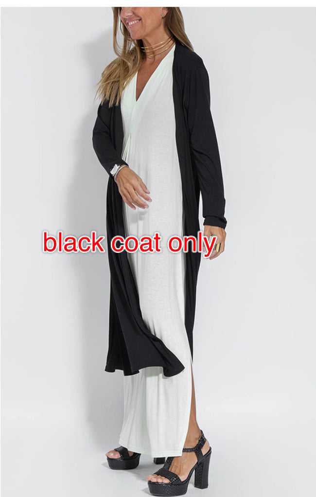 Tenue Décontractée V-Neck & Long Cardigan