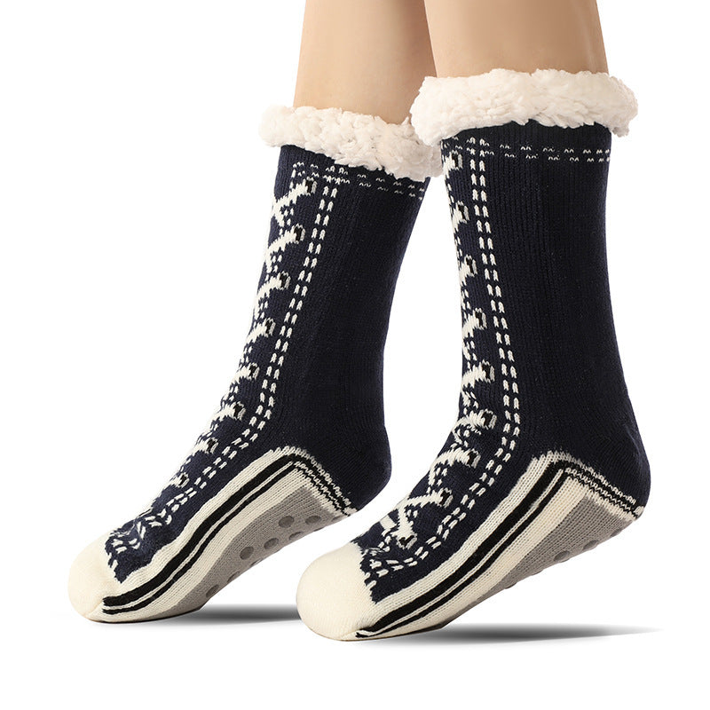 Chaussettes Pantoufles Ultra-Épaisses en Cachemire
