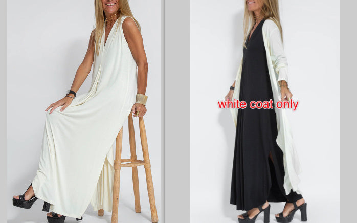 Tenue Décontractée V-Neck & Long Cardigan