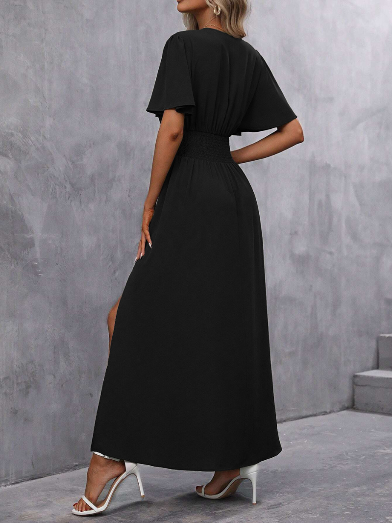 Robe Fendue Élégante et Tendance Pour Femme