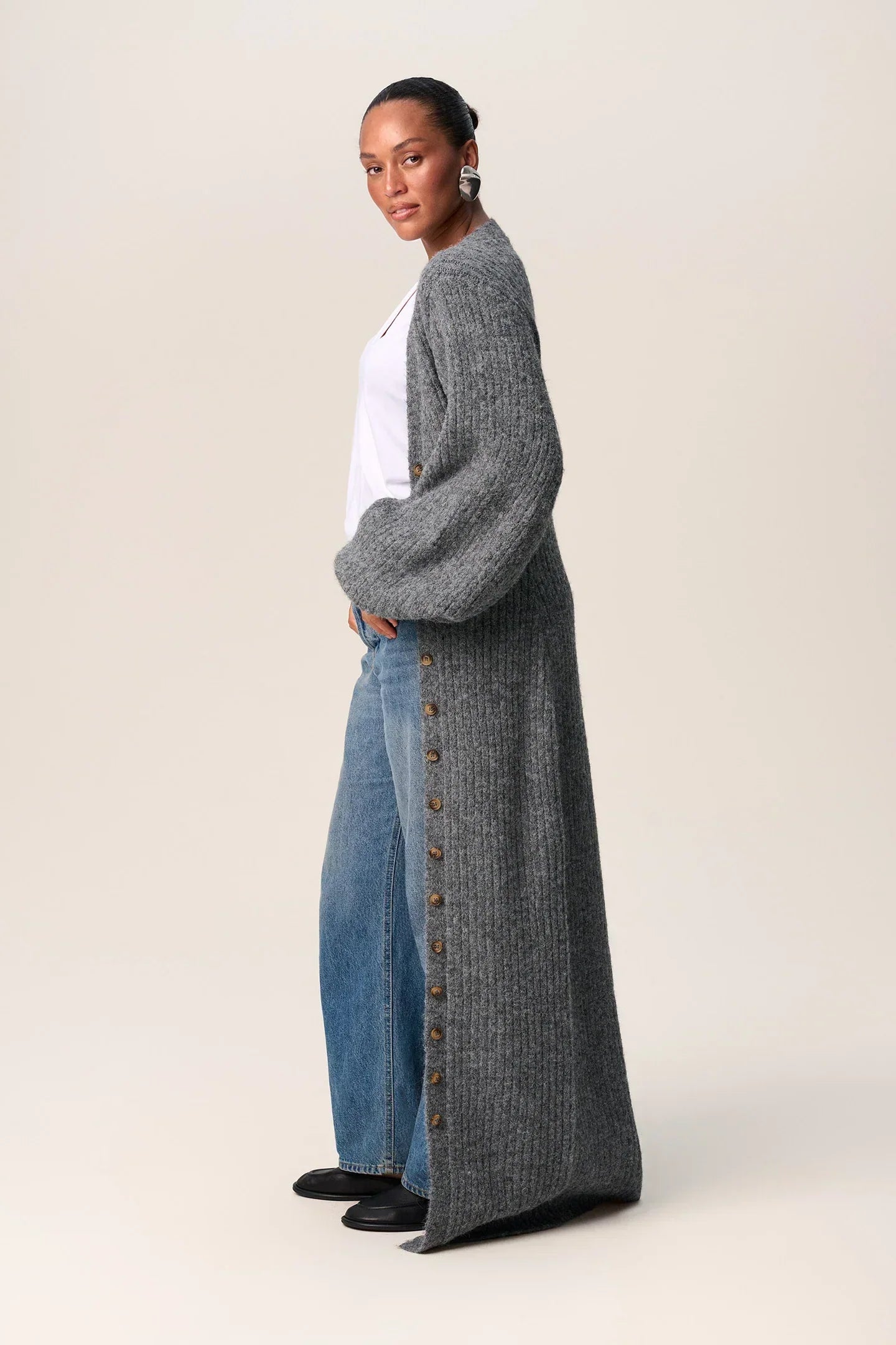 Élégance Douillette – Cardigan Long