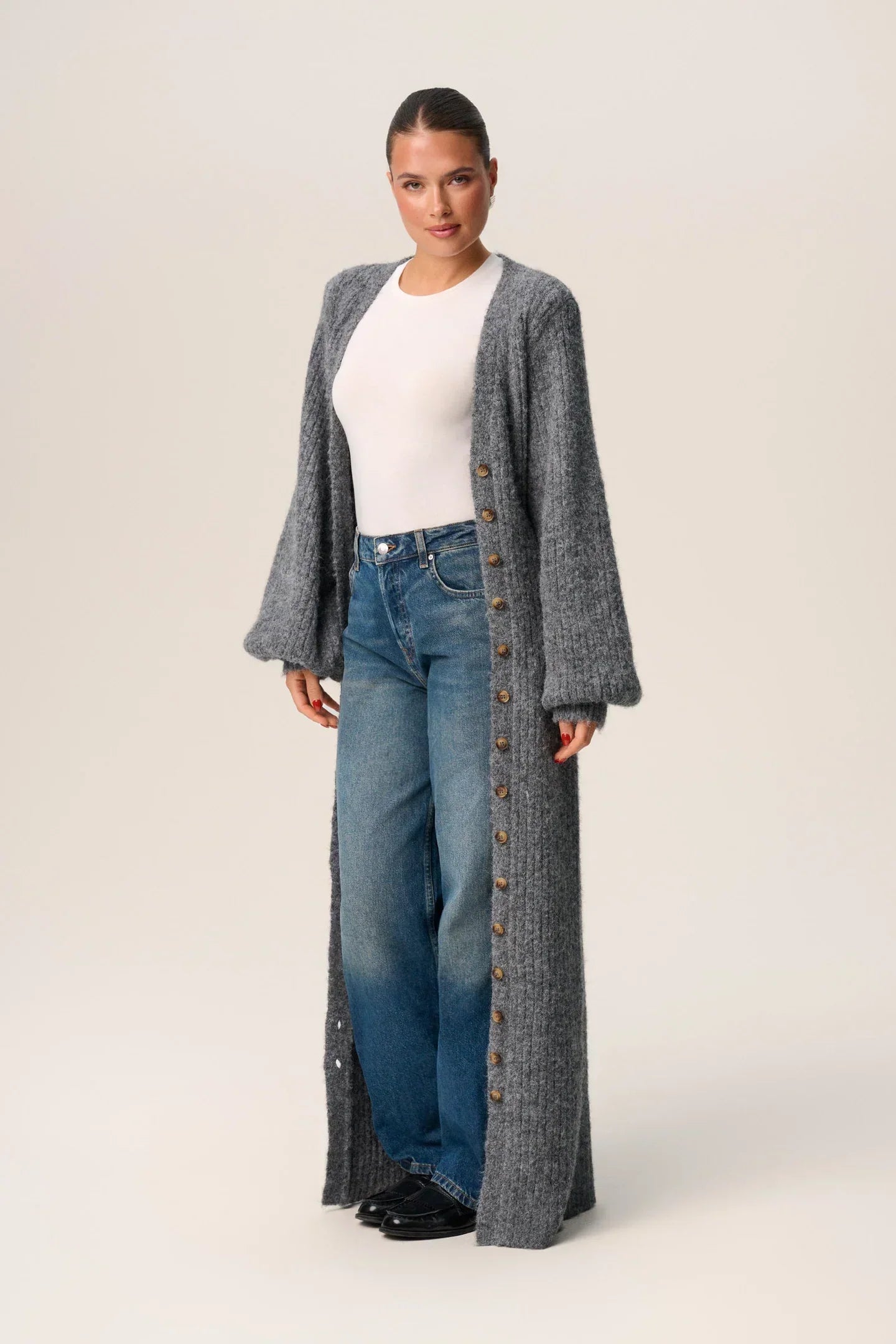 Élégance Douillette – Cardigan Long