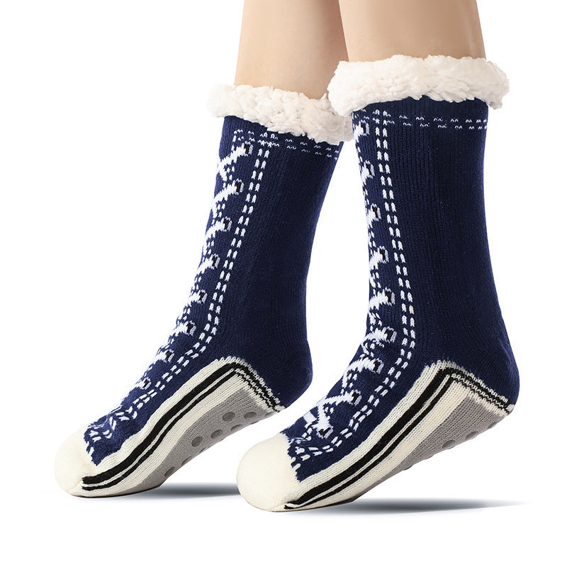 Chaussettes Pantoufles Ultra-Épaisses en Cachemire