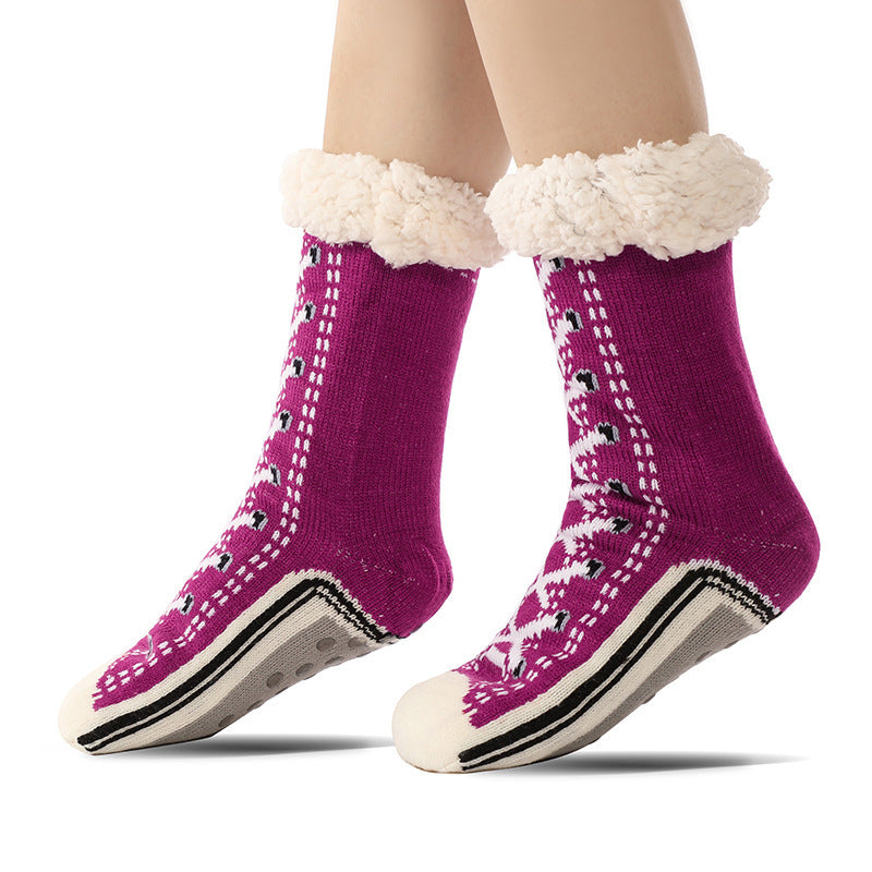 Chaussettes Pantoufles Ultra-Épaisses en Cachemire