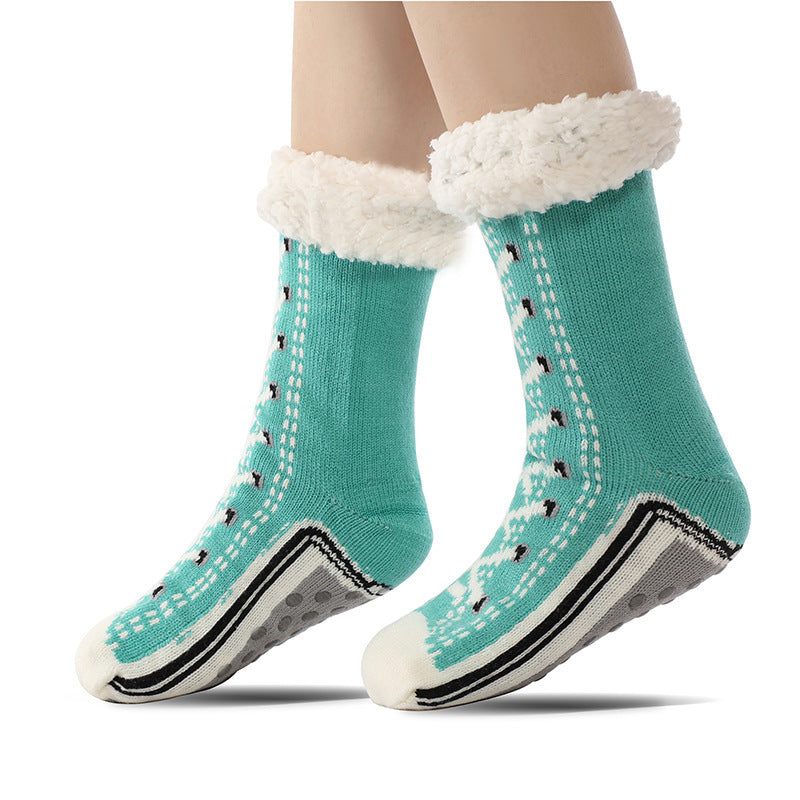 Chaussettes Pantoufles Ultra-Épaisses en Cachemire