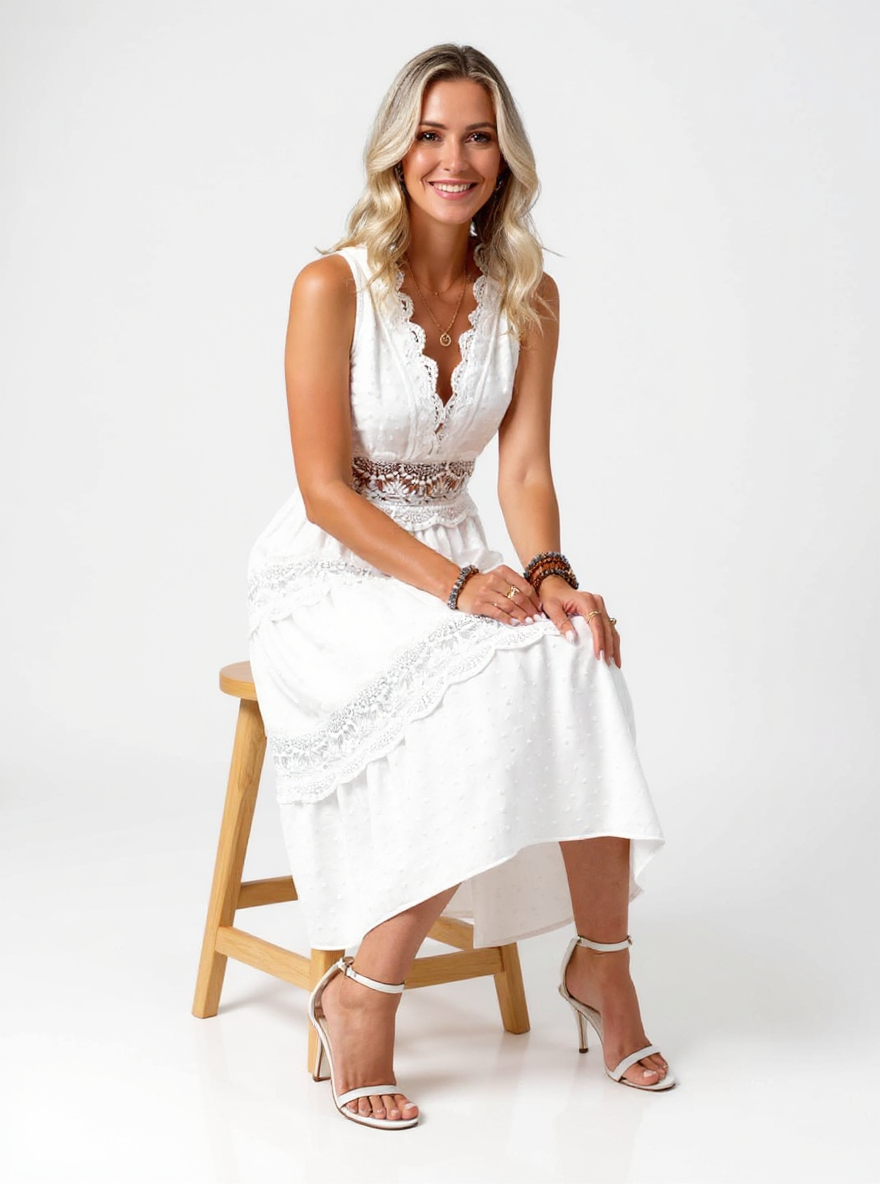 Robe dentelle chic et Éclat Bohème