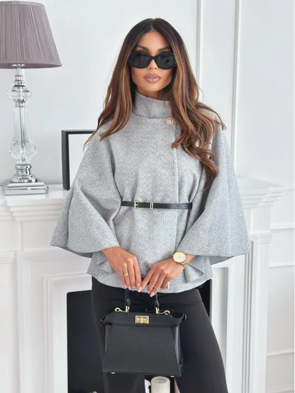Poncho Milka Ceinturé | Modernité  Charme