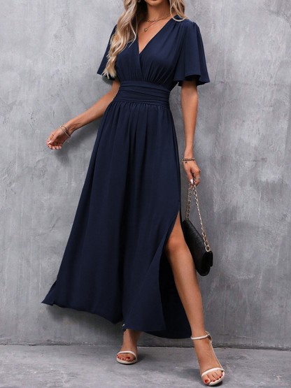 Robe Fendue Élégante et Tendance Pour Femme