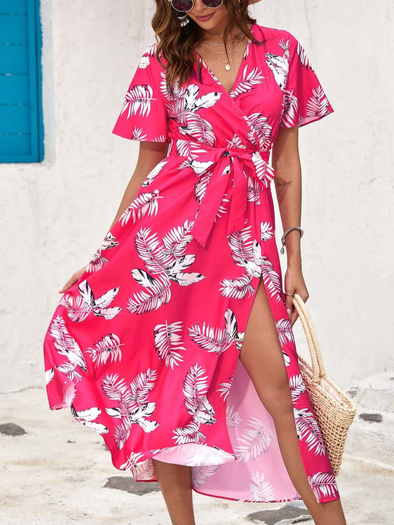 Sophie - Robe Midi Fleurie d'Été