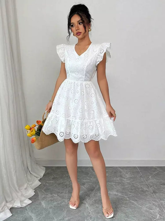Robe Fleur de Coton Estivale Brodé