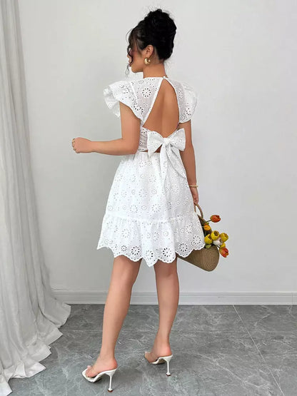 Robe Fleur de Coton Estivale Brodé