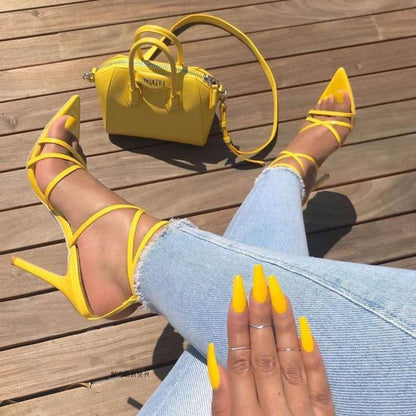 Sandales à Talons Élégantes & Confortables