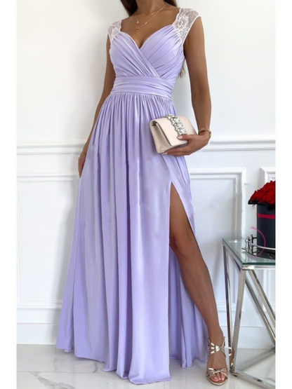 Robe Fendue Style Américain et Européen