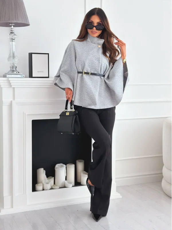 Poncho Milka Ceinturé | Modernité  Charme