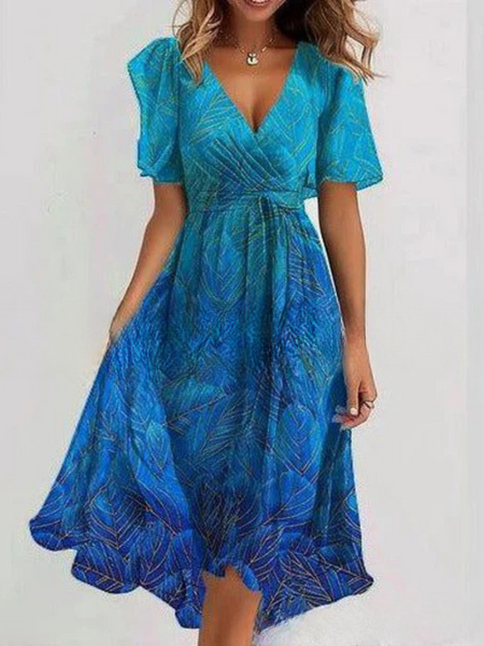 Robe Décontractée Imprimée Pour Femme