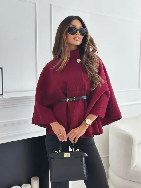 Poncho Milka Ceinturé | Modernité  Charme