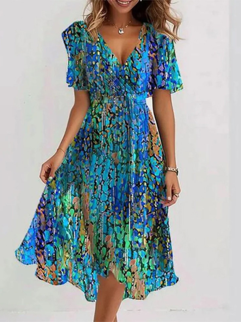 Robe Décontractée Imprimée Pour Femme