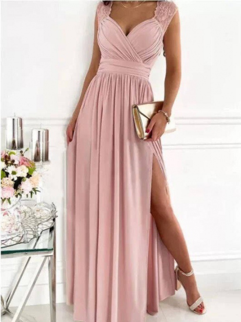 Robe Fendue Style Américain et Européen