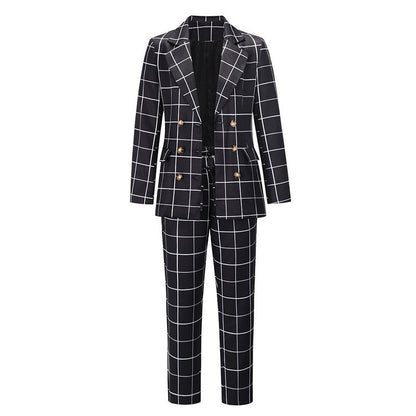 Blazer Élégant à Double Boutonnage