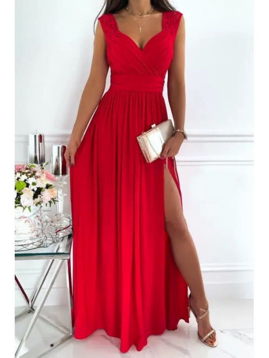 Robe Fendue Style Américain et Européen