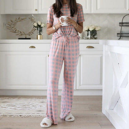 Pyjama Femme Deux Pièces Imprimé – Douceur et Élégance à la Maison