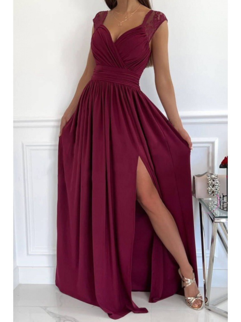 Robe Fendue Style Américain et Européen