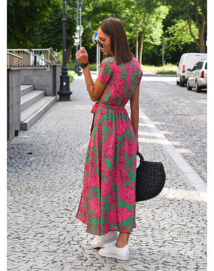 Robe de Plage Imprimée Élégante