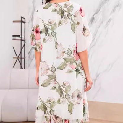 Robe imprimée en mousseline