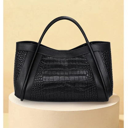Sac à Main Effet Crocodile en cuir