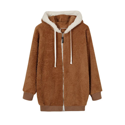 Veste Douce en Peluche - Chaleur et Style Décontracté