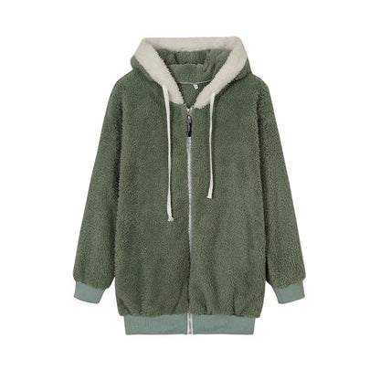 Veste Douce en Peluche - Chaleur et Style Décontracté