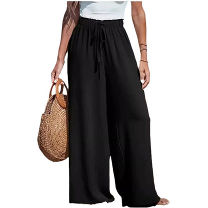 Pantalon Large Décontracté Élégant Femme