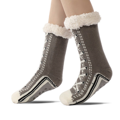 Chaussettes Pantoufles Ultra-Épaisses en Cachemire