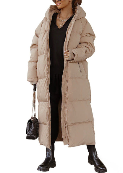 Manteau Lila Zippé à Capuche