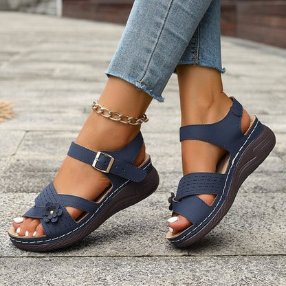 Sandale Élégantes à Bout Rond Style Urbain & Chic