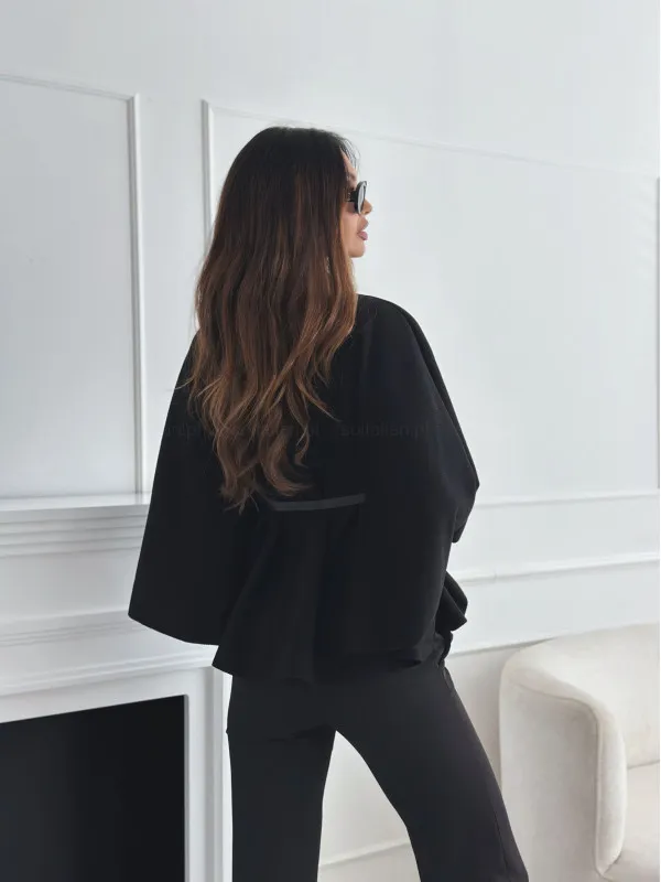 Poncho Milka Ceinturé | Modernité  Charme