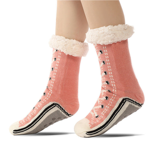 Chaussettes Pantoufles Ultra-Épaisses en Cachemire